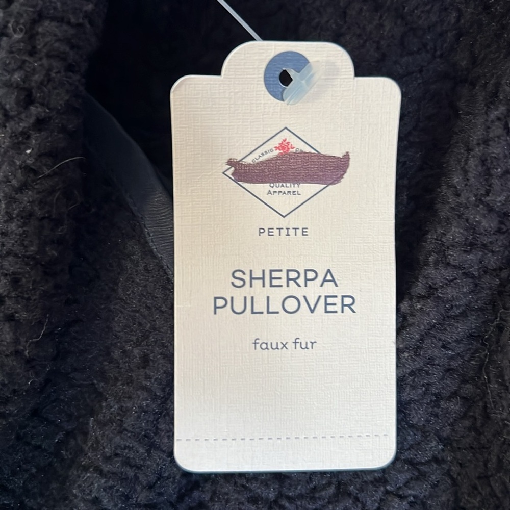 St. John’s Bay 1/4 Zip Pullover Sherpa Jacket NWT - SZ: PM - Picture 9 of 9